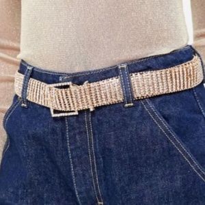 Zoe Rhinestone Boho Hip Peasant Hipster Hippie Art Chic Street Hip Minimal Belt
